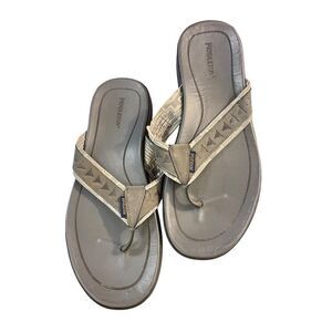 Pendleton Cannon Mens Beach Sandal Flip Flop Thong Steel Grey Size12
